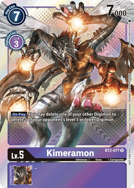 Digimon Karte [BT2-077 / alt-2] Kimeramon - Game.kiwi